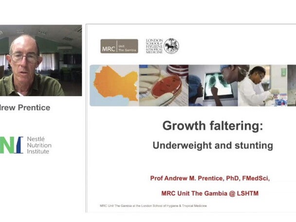 Problema de crescimento, criança abaixo do peso e com crescimento abaixo do esperado por Prof. Andrew M. Prentice