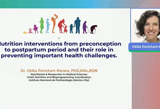 Intervenções nutricionais desde a pré-concepção até o pós-parto e seu papel na prevenção de importantes desafios à saúde.