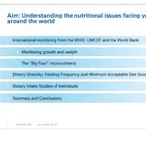 Cenário global de nutrição infantil (videos)