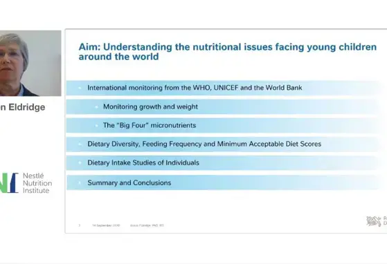 Cenário global de nutrição infantil por Prof. Alison Eldridge
