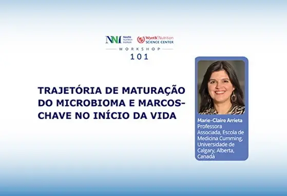 Trajetória de maturação do microbioma e marcos-chave no início da vida Trajetória de maturação do microbioma e marcos-chave no início da vida